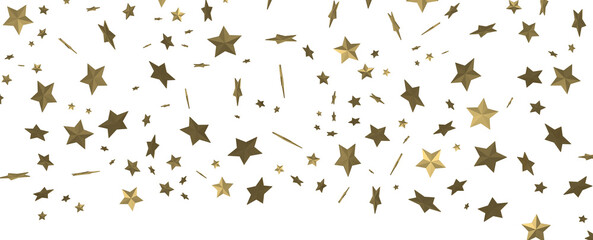 Plummeting Christmas Sparkles: Captivating 3D Illustration of Descending Holiday Star Glitters