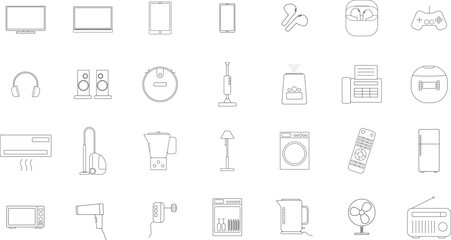 electronics and devices line set