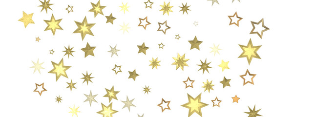 Falling Christmas Star Show: Mesmeric 3D Illustration Depicting Falling Holiday Stargazing Spectacle