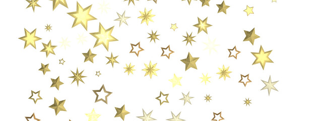 Fototapeta na wymiar Starlit Christmas Plummet: Spectacular 3D Illustration Showcasing Descending Holiday Star Clusters