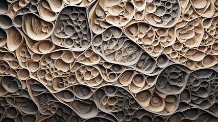 Illustration of a wood-cut drawing for a panel,Generated by AI