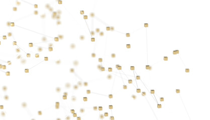 Abstract network of physical devices on the Internet using a network connection