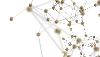 Obraz na płótnie Canvas 3d network technology in future