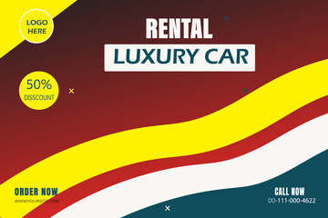 Car rental social media Ad templates, perfect for social, banners, signs and Website