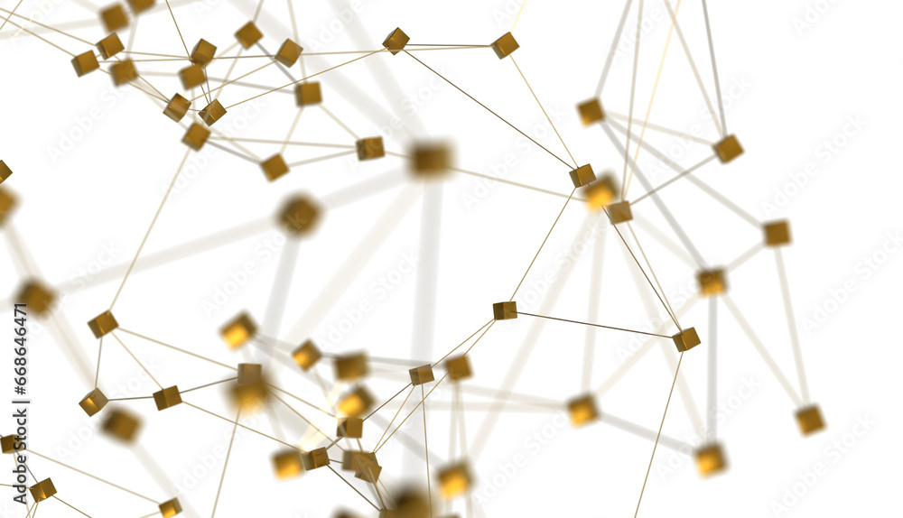 Poster concept of ai technology, motion of digital data flow.