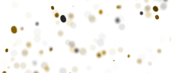 Radiant Revelry: Enthralling 3D Illustration of Shining gold Confetti