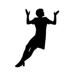 People silhouette overlay. Shape and shapes. Graphic resource and backdrop. PNG