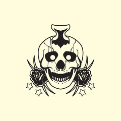 Skull vector design