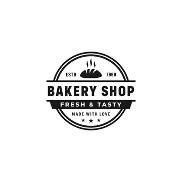 Bakery shop logo or Bakery shop label vector isolated. Best Bakery shop logo for product packaging, websites, print design, and more about Bakery shop.