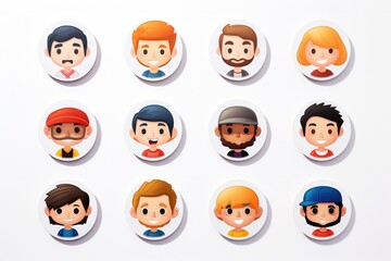 Expressive avatar illustrations. Children, adults, and teenagers, all radiating happiness.