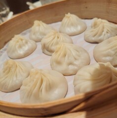 Fototapeta na wymiar chinese steamed dumplings