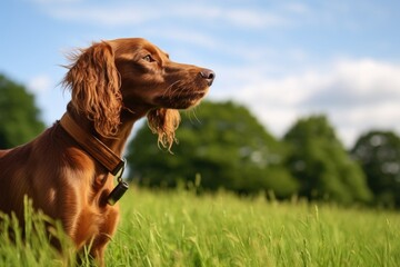 dog training whistle on a grassy backdrop - obrazy, fototapety, plakaty
