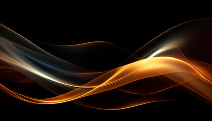 Abstract digital background. Futuristic wallpaper with yellow and red neon glowing. Data transfer concept.