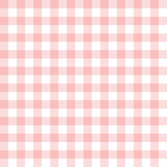 Seamless pattern with pink gingham check, plaid repeat background for school, wallpaper, backdrop, poster, flyer, social post background, png transparent. - obrazy, fototapety, plakaty