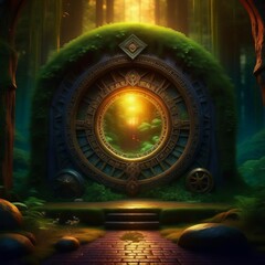 Celtic mystical portal  to the magical world