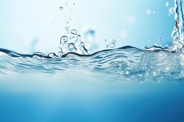 Energetic Water Splash Creating a Mesmerizing Aqua Symphony