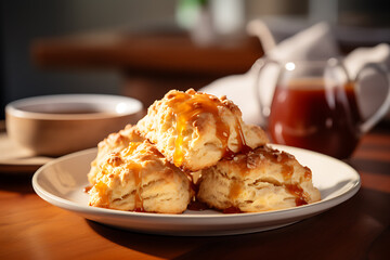 scone with maple syrup 