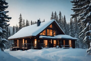 cabin in the mountains