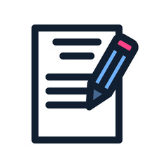 Fototapeta premium Script Writing Icon