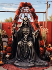 Santa Muerte is the deity of death. The day of the Dead AI