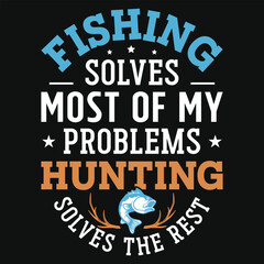 Best hunting typography vintage graphics tshirt design