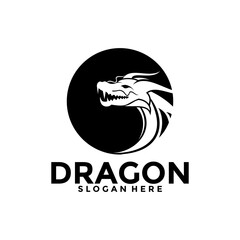 Dragon Logo vector, Creative Dragon Head Logo vector template