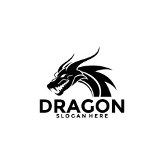 Dragon Logo vector, Creative Dragon Head Logo vector template