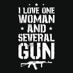 Guns or veterans day typography or graphics tshirt design