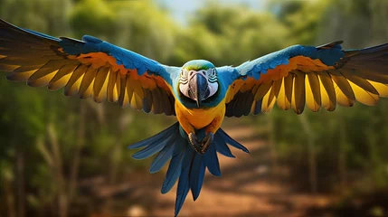 Foto op Plexiglas Blue and Yellow Macaw in Pantanal, Brazil © HN Works