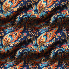 beautiful nature theme abstract repeat pattern, seamless abstract pattern, generative ai