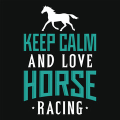 Best awesome horse riding or racing typography vintage graphics tshirt design