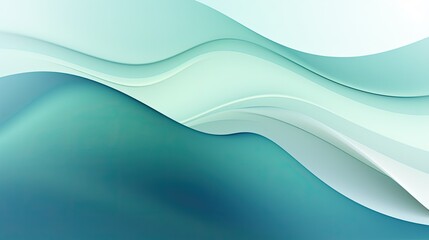 Dynamic wave of blue-turquoise gradient