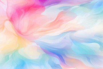 Watercolor pattern transparent flowing splashes of pastel colors