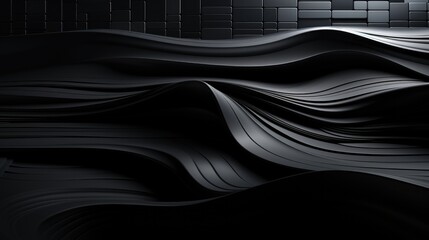 Black carbon fiber motion background, Black texture. - obrazy, fototapety, plakaty