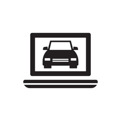 Buying car online icon