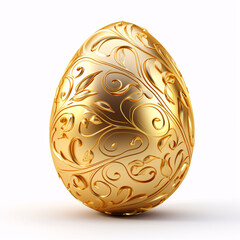 golden a easter egg isolated