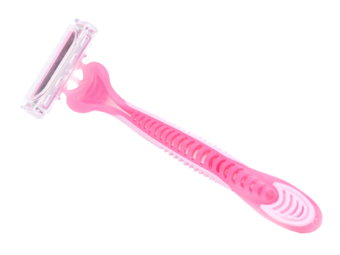 Women's shaving machine pink isolated