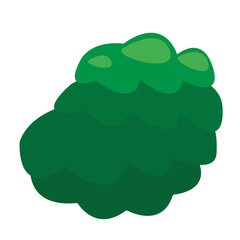 green bushes grass vector cartoon