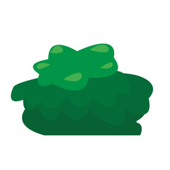 green bushes grass vector cartoon