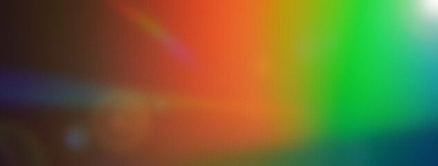 Prism rainbow holographic background abstract banner with flare for e-commerce, retail shopping, advertisement, ads, marketing, landing pages, web page header. Wide panoramic background for design