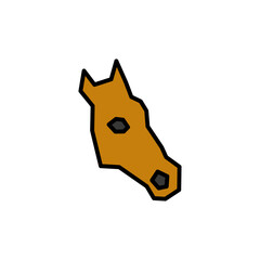 head of Horse design logo