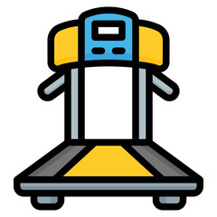 fitness, gym, treadmill machine, jogging, exercise, healthy, running, sport, workout, strength, muscular, sport equipment, lifestyle, bodybuilding, icon, icons, graphic, design, vector, illustration, 