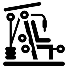  Fitness, Gym, Sport, Exercise, Training, Weight Icon, Glyph style icon vector illustration, Suitable for website, mobile app, print, presentation, infographic and any other project.