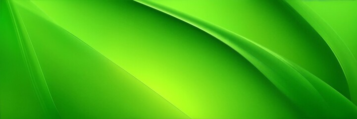 Green waves banner. Abstract green background. Abstract green design backdrop.