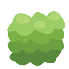 grass green bushes cartoon vector design