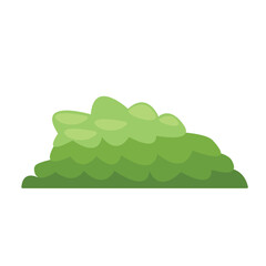 grass green bushes cartoon vector design
