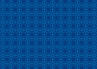 Pattern floral blue shape geometric abstract fabric backdrop wallpaper print textile decorating retro vintage classic clothes illustration background rug mosaic tile