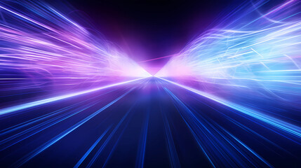 high speed technology concept background, light abstract background. Image of speed motion on the...