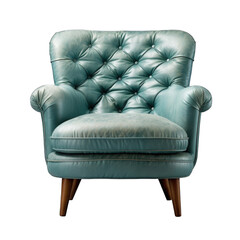 Accent chair isolated on transparent background