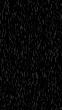 vertical rainy in black background 